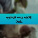 ক্রিকেট দলের কাহিনী Quiz